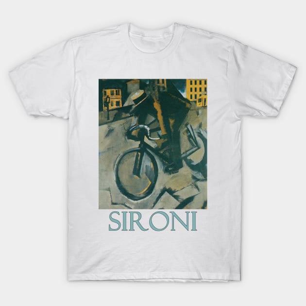 The Cyclist by Mario Sironi T-Shirt by Naves